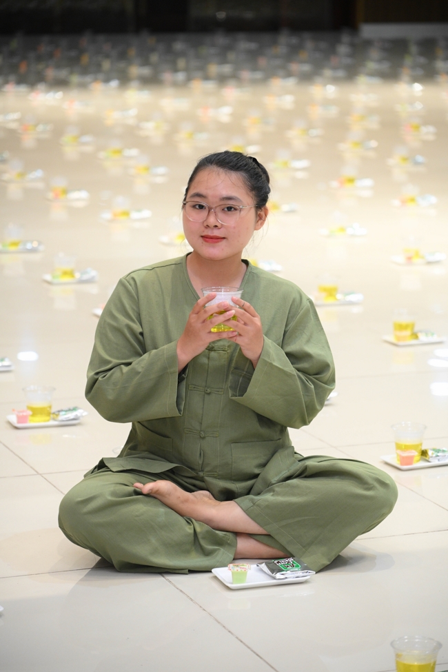 The meditation–tea night tranquility day