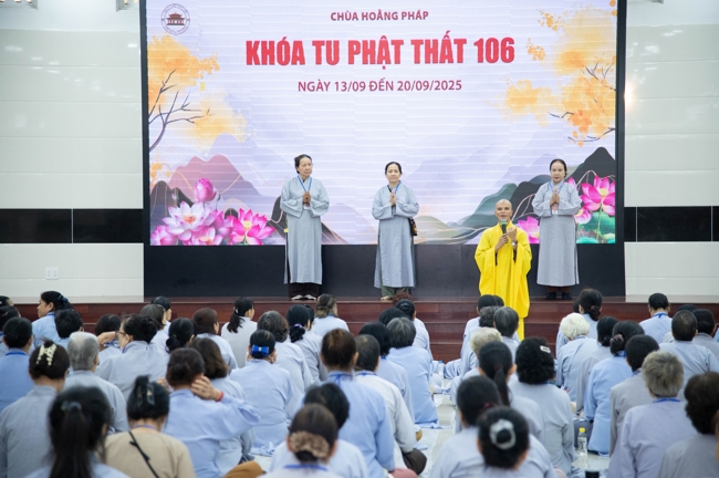 Opening the 106th Seven-Day Retreat