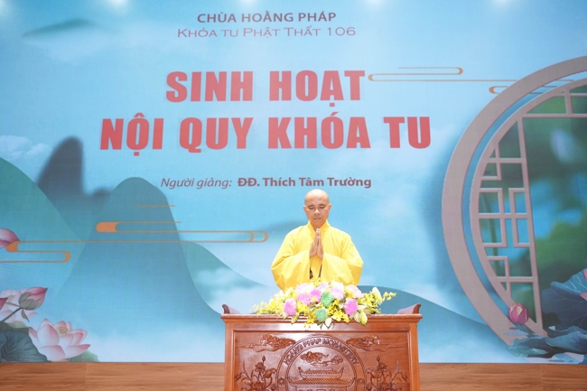 Opening the 106th Seven-Day Retreat