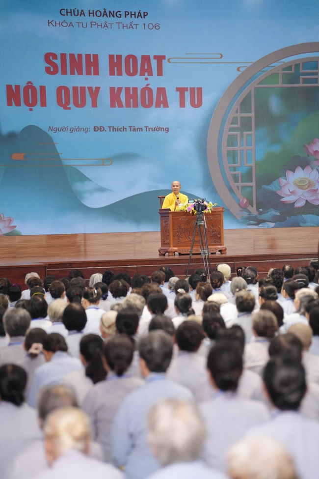 Opening the 106th Seven-Day Retreat