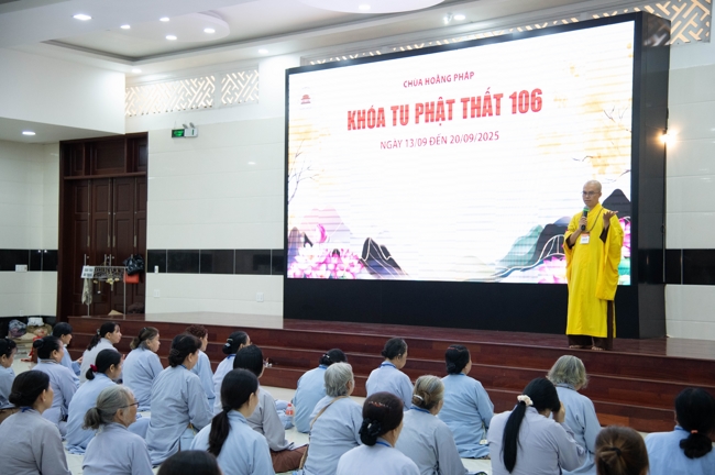 Opening the 106th Seven-Day Retreat