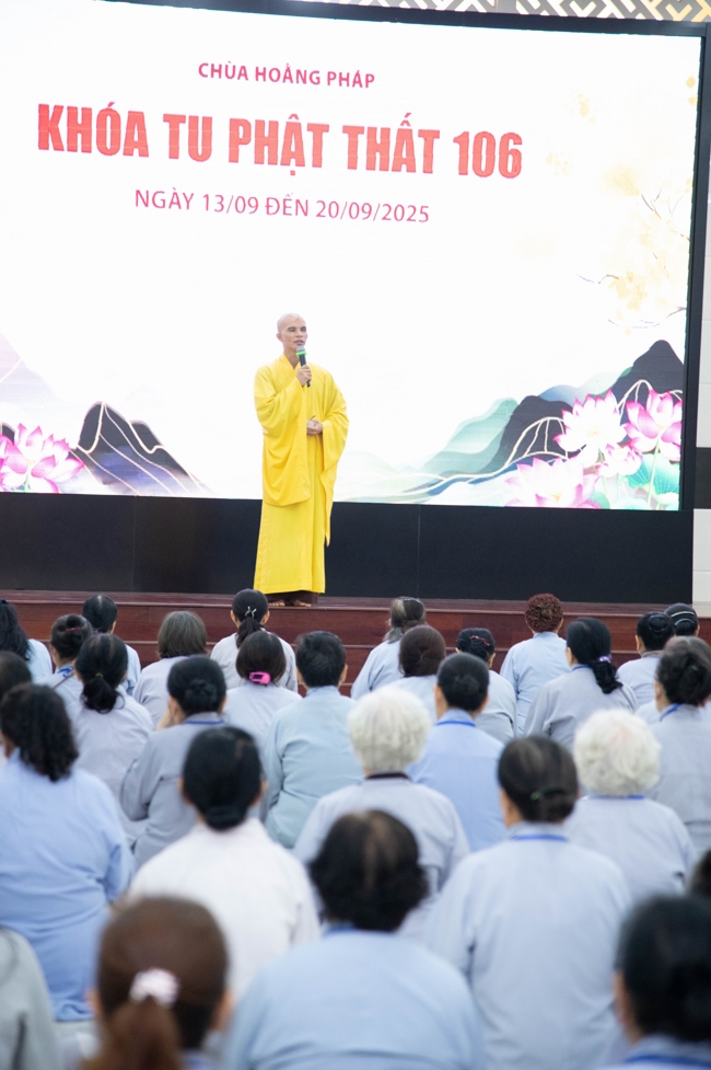 Opening the 106th Seven-Day Retreat