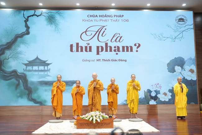 Dharma Talk “Who is the culprit?” preached by Most Thich Giac Dang – The 106th Seven-Day Retreat