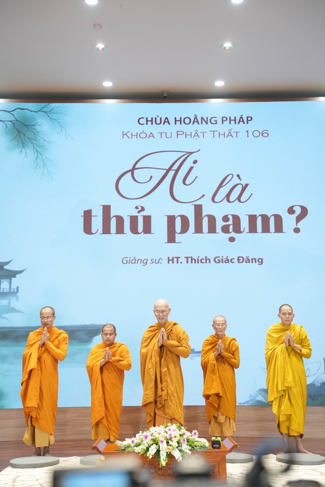 Dharma Talk “Who is the culprit?” preached by Most Thich Giac Dang – The 106th Seven-Day Retreat