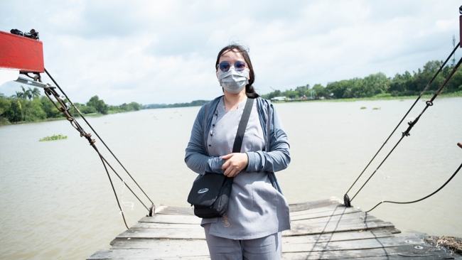 Phóng sinh tại bến phà Bình Mỹ