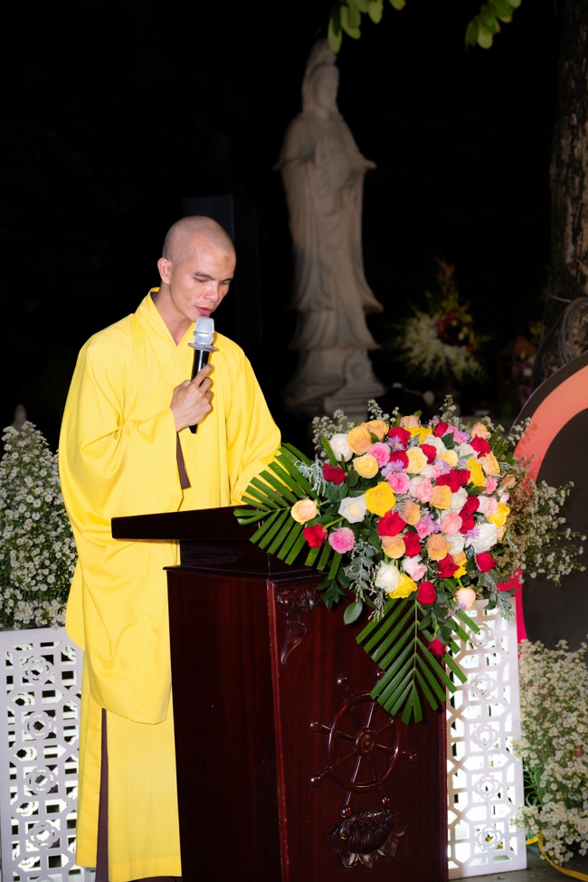 Candle Lighting Night of Ullambana Ceremony holding by Hieu and Thuong Group