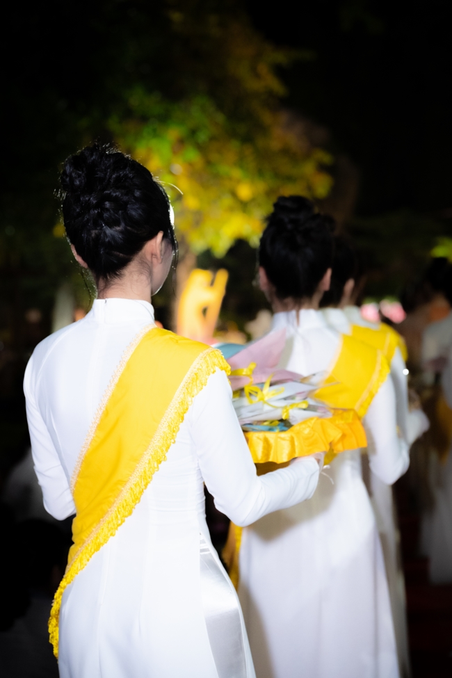 Candle Lighting Night of Ullambana Ceremony holding by Hieu and Thuong Group