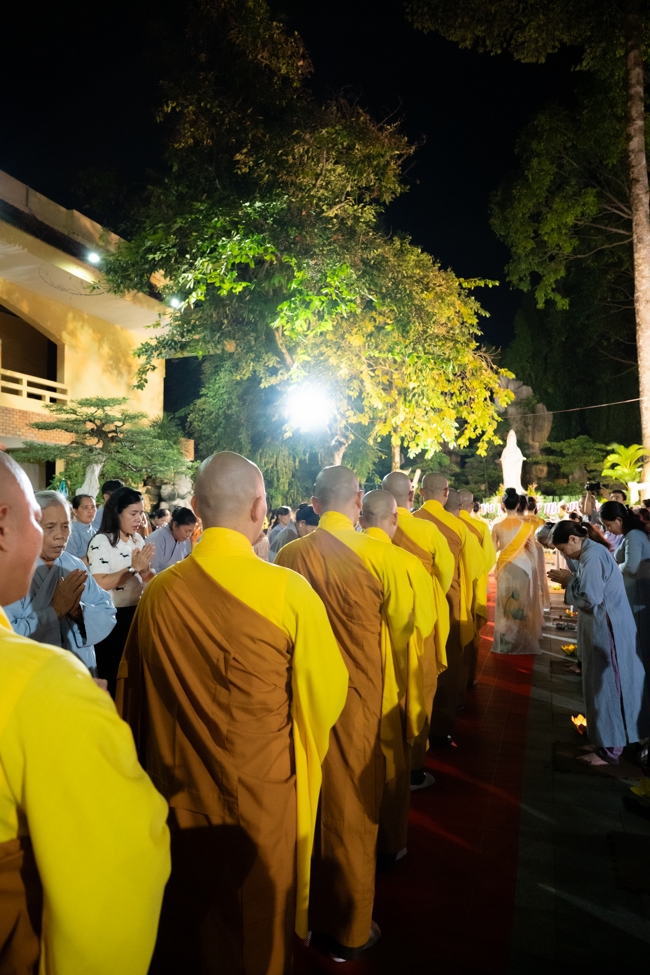 Candle Lighting Night of Ullambana Ceremony holding by Hieu and Thuong Group