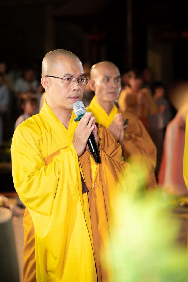 Candle Lighting Night of Ullambana Ceremony holding by Hieu and Thuong Group