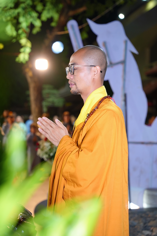 Candle Lighting Night of Ullambana Ceremony holding by Hieu and Thuong Group