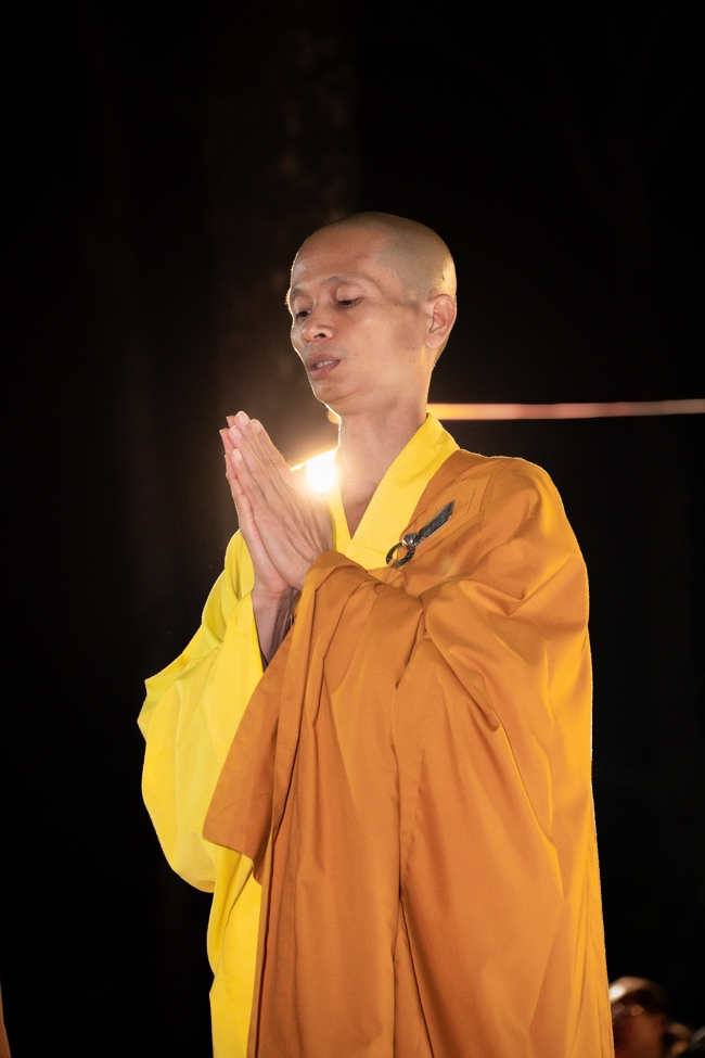 Candle Lighting Night of Ullambana Ceremony holding by Hieu and Thuong Group