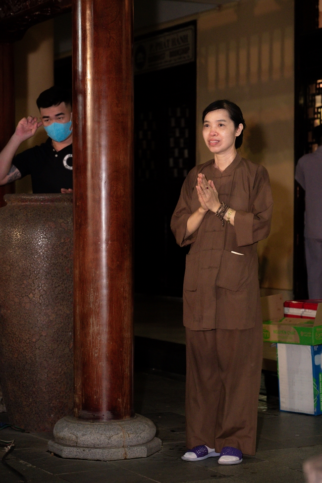 Candle Lighting Night of Ullambana Ceremony holding by Hieu and Thuong Group