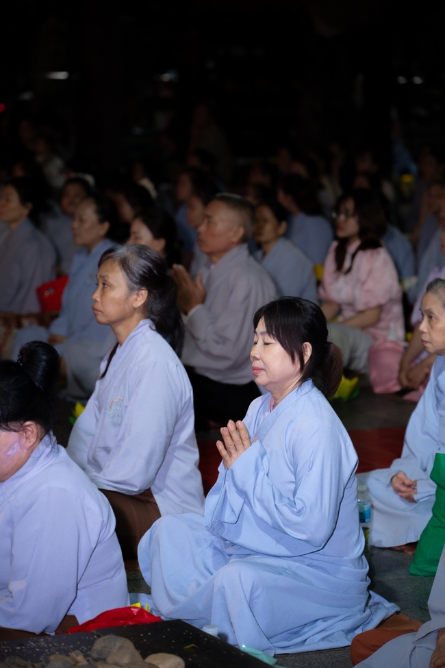 Candle Lighting Night of Ullambana Ceremony holding by Hieu and Thuong Group