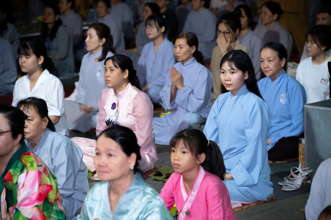Candle Lighting Night of Ullambana Ceremony holding by Hieu and Thuong Group