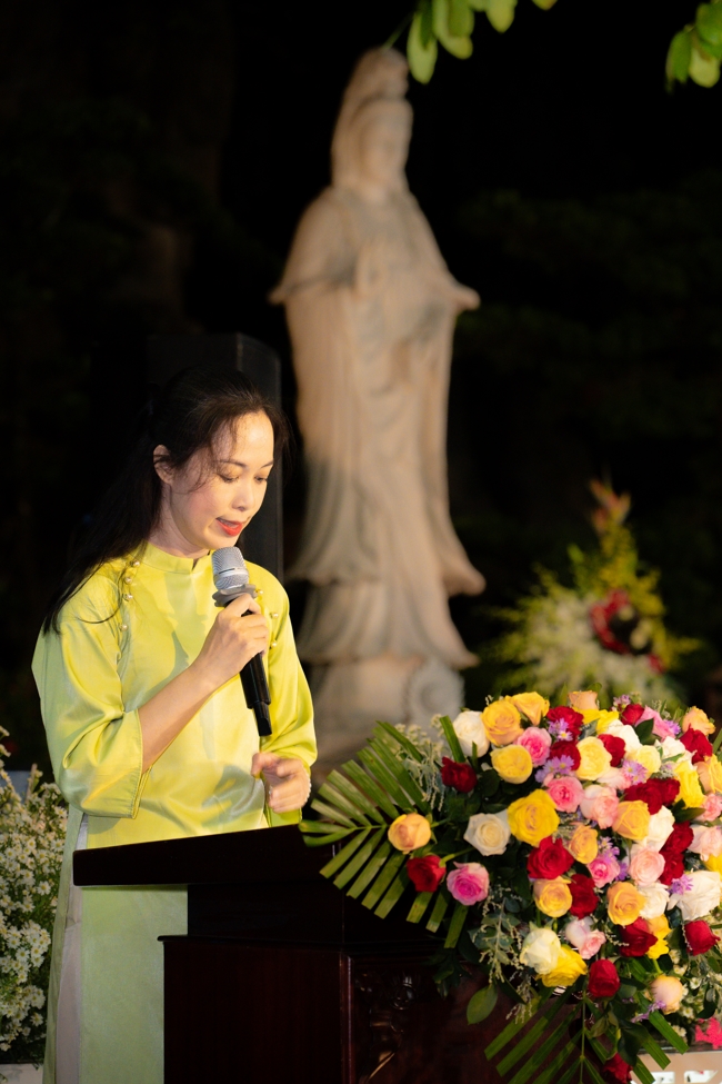 Candle Lighting Night of Ullambana Ceremony holding by Hieu and Thuong Group
