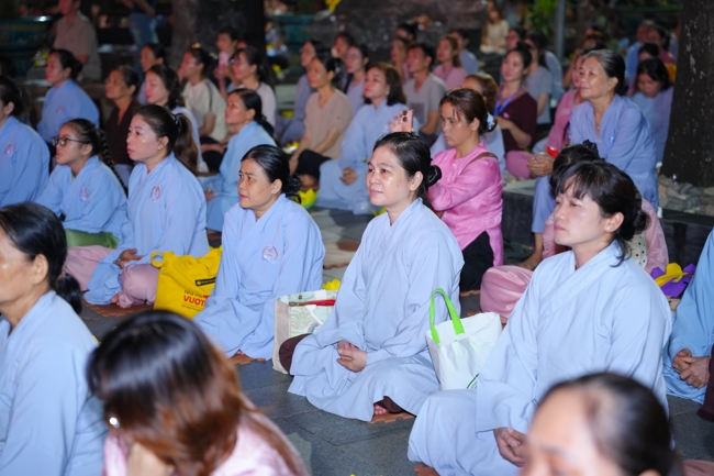 Candle Lighting Night of Ullambana Ceremony holding by Hieu and Thuong Group