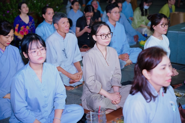 Candle Lighting Night of Ullambana Ceremony holding by Hieu and Thuong Group