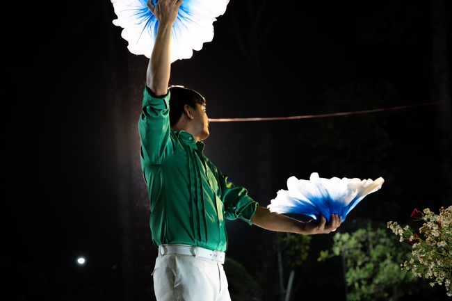 Candle Lighting Night of Ullambana Ceremony holding by Hieu and Thuong Group