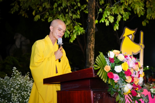 Candle Lighting Night of Ullambana Ceremony holding by Hieu and Thuong Group