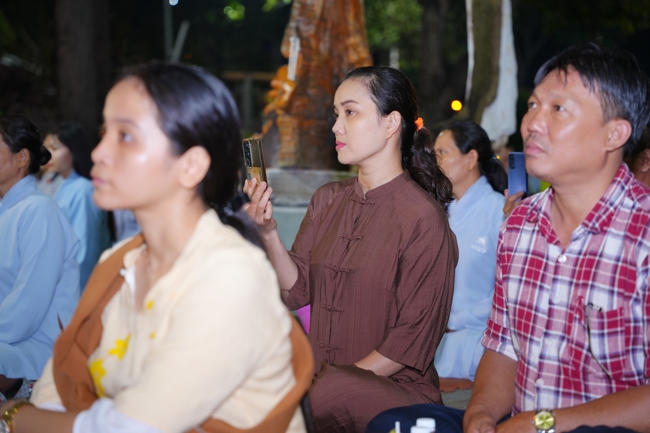 Candle Lighting Night of Ullambana Ceremony holding by Hieu and Thuong Group