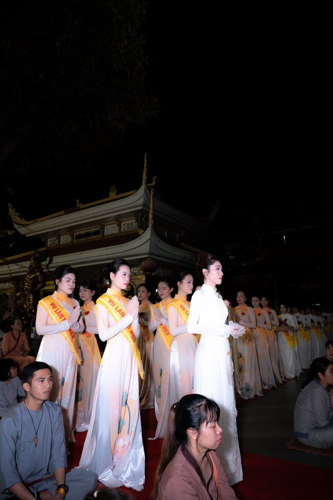 Candle Lighting Night of Ullambana Ceremony holding by Hieu and Thuong Group
