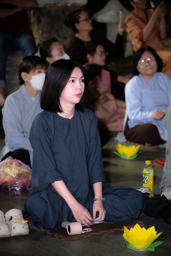 Candle Lighting Night of Ullambana Ceremony holding by Hieu and Thuong Group