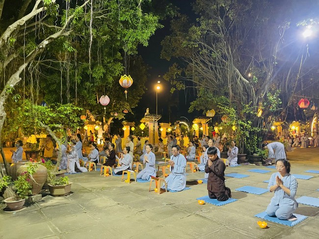 Ullambana Ceremony merit cultivation retreat 2025 at Dong Cao Pagoda, Thanh Hoa