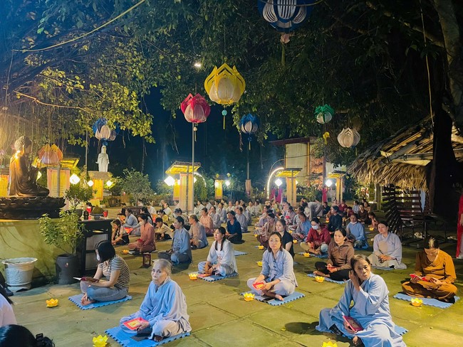Ullambana Ceremony merit cultivation retreat 2025 at Dong Cao Pagoda, Thanh Hoa