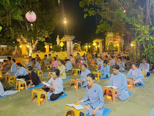 Ullambana Ceremony merit cultivation retreat 2025 at Dong Cao Pagoda, Thanh Hoa