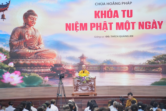 KHÓA TU NIỆM PHẬT MỘT NGÀY | CHÙA HOẰNG PHÁP.