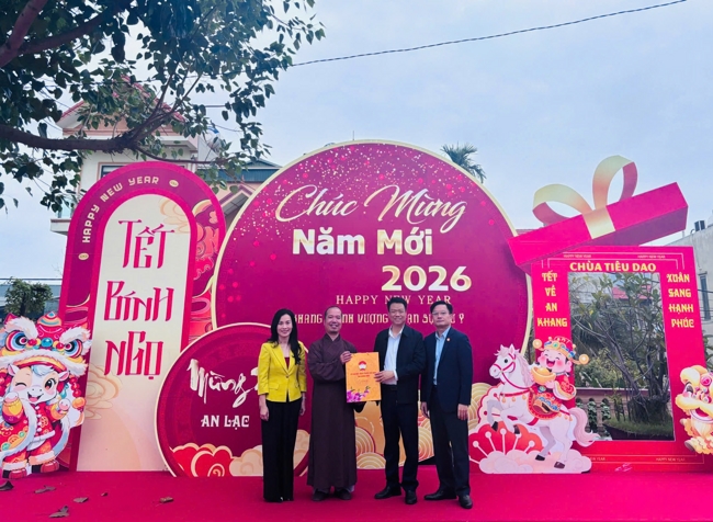Chùa Tiêu Dao - Quảng Ninh trang trọng đón tiếp các đoàn lãnh đạo Sở và các ban, ngành đến thăm, chúc Tết Bính Ngọ 2026.