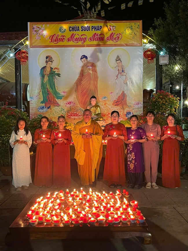 Chùa Suối Pháp - Tây Ninh: Lễ cầu an và thắp nến cầu nguyện đầu Xuân Bính Ngọ 2026.