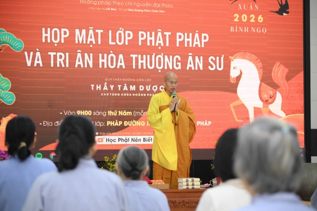 Lớp Phật Pháp Ứng Dụng Hoằng Pháp: Học tu 3 ngày Tết Bính Ngọ 2026