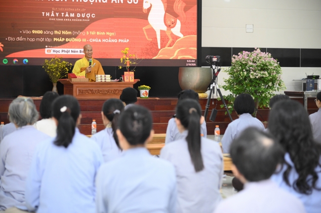 Lớp Phật Pháp Ứng Dụng Hoằng Pháp: Học tu 3 ngày Tết Bính Ngọ 2026