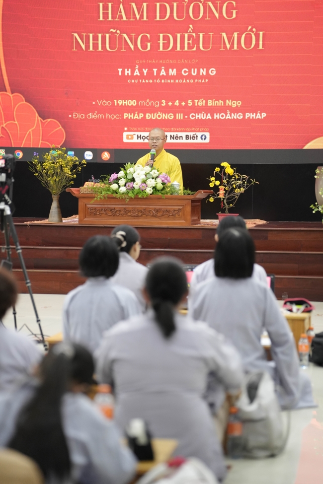 Lớp Phật Pháp Ứng Dụng Hoằng Pháp: Học tu 3 ngày Tết Bính Ngọ 2026