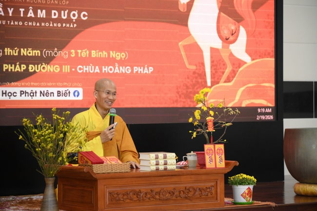 Lớp Phật Pháp Ứng Dụng Hoằng Pháp: Học tu 3 ngày Tết Bính Ngọ 2026