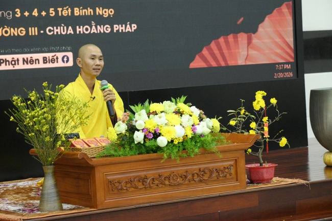 Lớp Phật Pháp Ứng Dụng Hoằng Pháp: Học tu 3 ngày Tết Bính Ngọ 2026