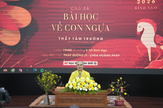 Lớp Phật Pháp Ứng Dụng Hoằng Pháp: Học tu 3 ngày Tết Bính Ngọ 2026