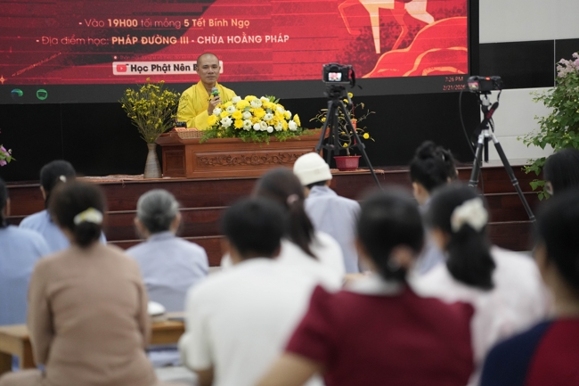 Lớp Phật Pháp Ứng Dụng Hoằng Pháp: Học tu 3 ngày Tết Bính Ngọ 2026