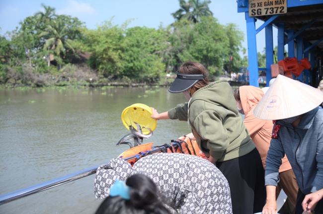 Phóng sinh tại bến phà Bình Mỹ