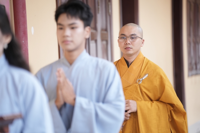 Khoá tu sinh viên Hướng về Phật pháp.