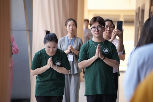 Khoá tu sinh viên Hướng về Phật pháp.