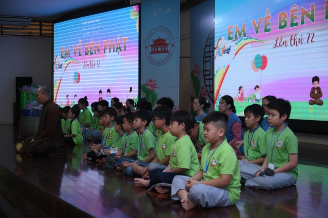 Khoá tu thiếu nhi “Em về bên Phật” Lần thứ 72.