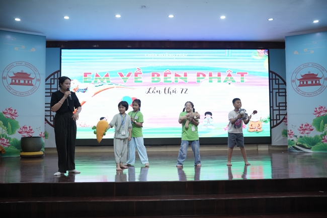 Khoá tu thiếu nhi “Em về bên Phật” Lần thứ 72.