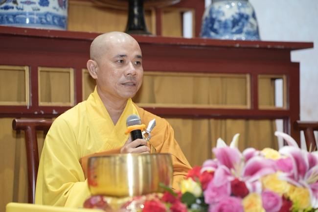 The 1st Three-Jewel Refuge ceremony in 2026 at Hoang Phap pagoda