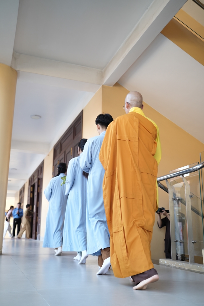 The 1st Three-Jewel Refuge ceremony in 2026 at Hoang Phap pagoda