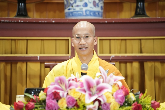 The 1st Three-Jewel Refuge ceremony in 2026 at Hoang Phap pagoda