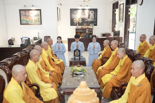 The 1st Three-Jewel Refuge ceremony in 2026 at Hoang Phap pagoda