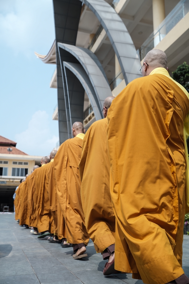 The 1st Three-Jewel Refuge ceremony in 2026 at Hoang Phap pagoda