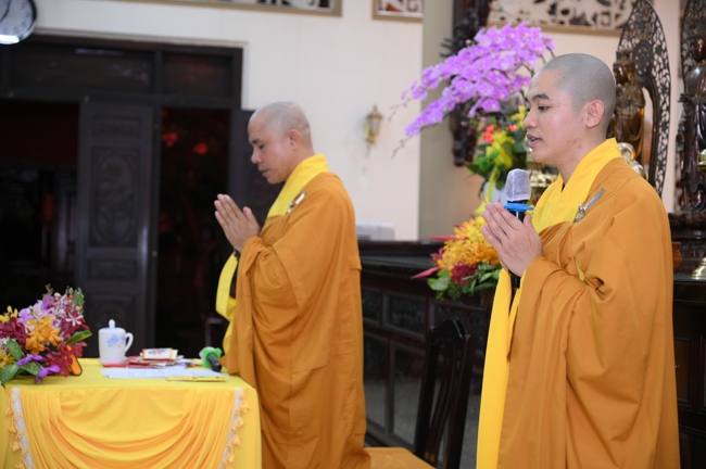 Repentance ceremony on Feb. 29th, year of the Horse at Hoang Phap pagoda